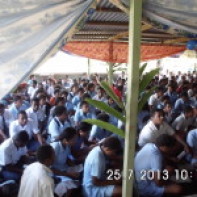 Students of Kadavu listening to a presentation by PSF
