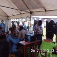 People of Kadavu gathering information during the Expo
