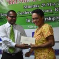 Inspirational Female Micro Business Award - Ms Vitila Vuniwaqa receiving her Award