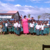 PFIP explaining to students of Kadavu 