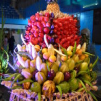Arrangement using local fruits at Agriculture Show
