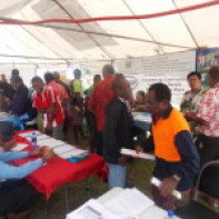 People of Kadavu visiting booths during the Expo