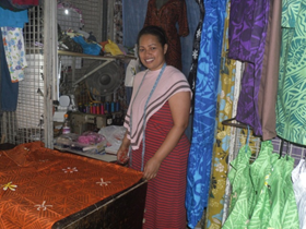 Nanise Vulaono at her Flea Market